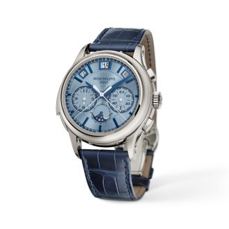 Patek Philippe Quadruple Grand Complications 5308G-001 Minute-Repeater Split-Seconds Chronograph Perpetual Calendar Calendar White Gold Dial. Replica