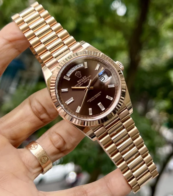 Rolex Day-Date 40 18 ct Everose gold Ref# 228235-0003 Watch - Replica - Image 5