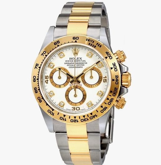 Rolex Daytona Steel & Gold White Dial 116503 - Replica