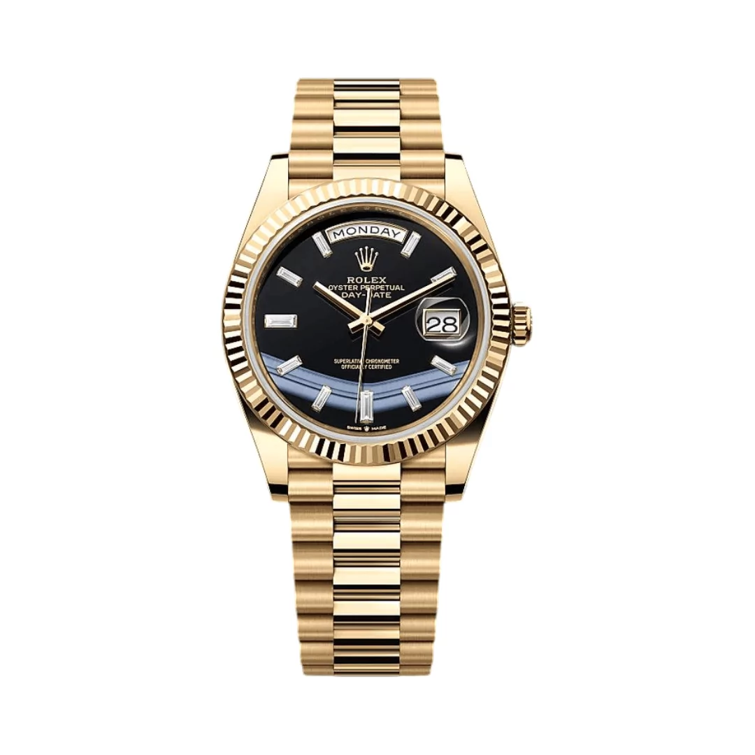 Rolex Day-Date, 40mm, 18k Yellow Gold, Ref# 228238-0059 Watch - Replica