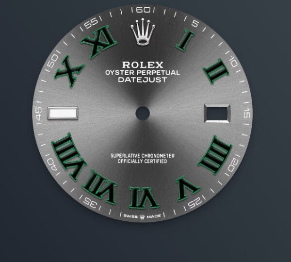 Datejust 41mm 126334 Wimbledon Gray Roman Dial - Jubilee Bracelet - Replica - Image 4