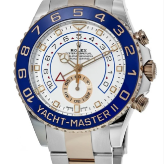 Rolex Yacht-Master II White Dial Steel and 18k Everose Gold Men's Watch M116681-0002 - Replica