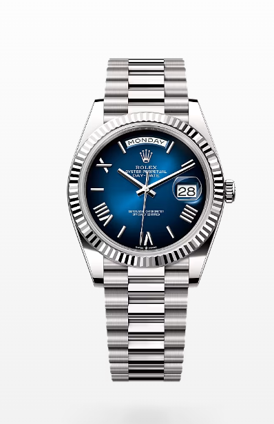 Rolex Day-Date Oyster, 40 mm, white gold Ref 228239- Replica