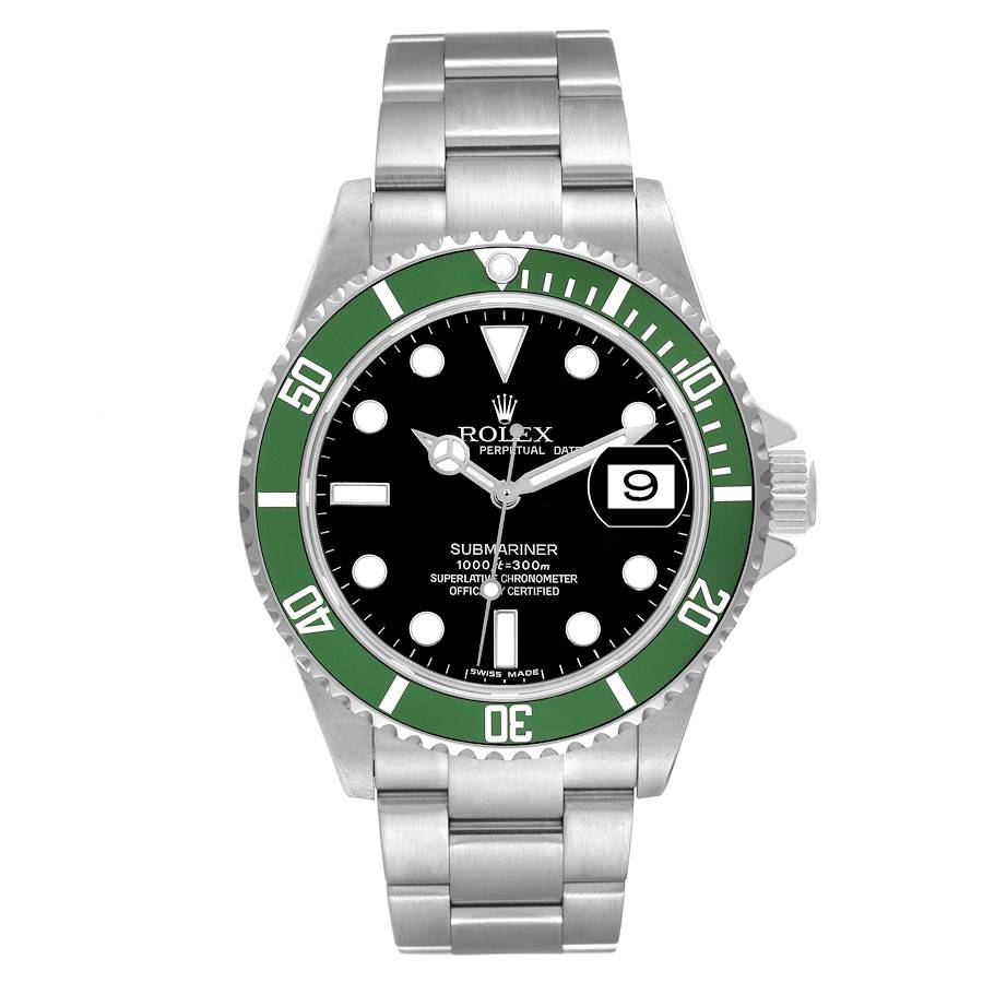 Rolex Submariner Green 50th Anniversary Steel Mens Watch 16610LV Watch - Replica