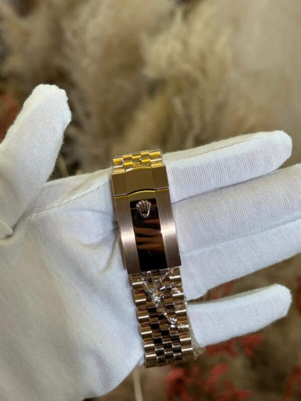 Rolex Sky Dweller 42mm 336935 Rose Gold Blue Green Dial Jubilee Bracelet - Replica - Image 3