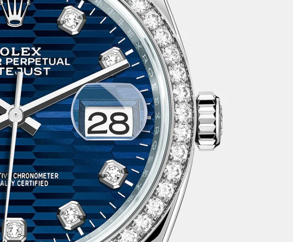 Rolex Datejust 36mm, Oystersteel and 18k White Gold, Ref# 126284rbr-0050 Watch - Replica - Image 2