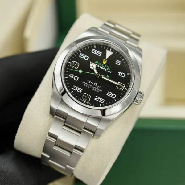 Rolex Air-King Black Dial Watch - Replica - Image 4