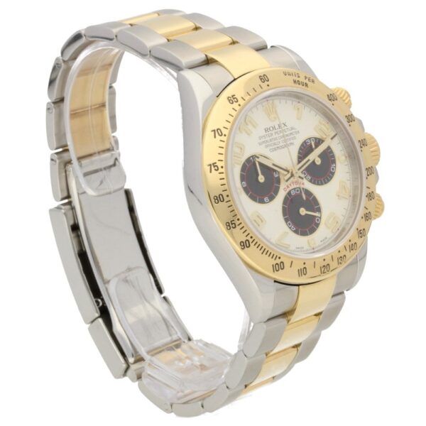Pre-owned Rolex Oyster Perpetual Chronograph Automatic Chronometer White Dial Men's Watch - Replica - Image 3