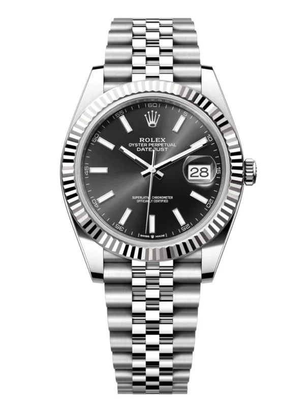 Rolex DATEJUST 41 Oyster, 41 mm, Oystersteel and white gold, M126334-0018 Watch - Replica - Image 7