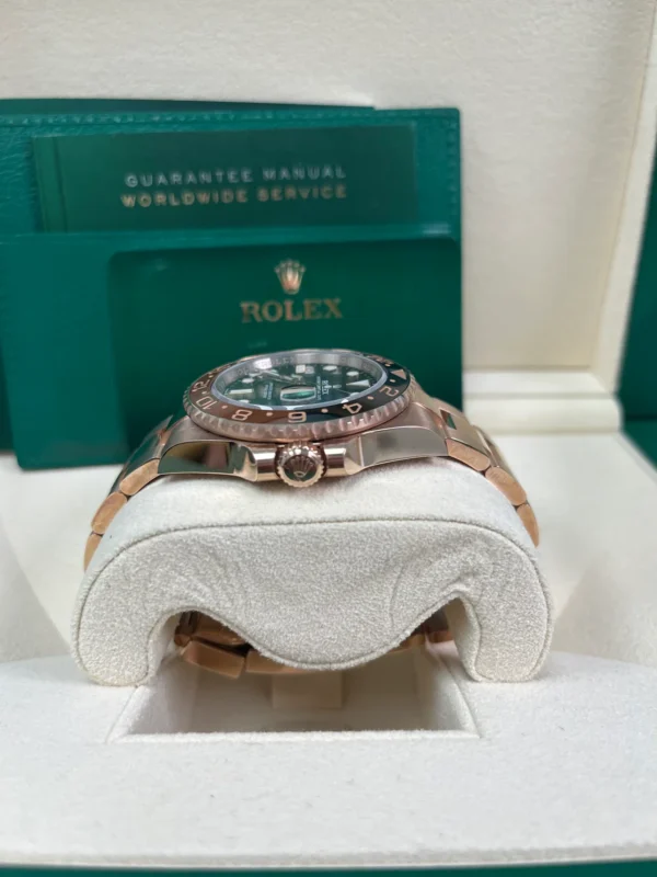 Rolex GMT-Master II 18K Everose Rose Gold “The Rootbeer”(Ref# 126715CHNR) Watch - Replica - Image 6