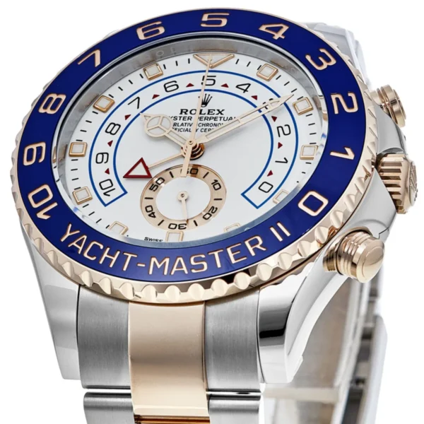 Rolex Yacht-Master II White Dial Steel and 18k Everose Gold Men's Watch M116681-0002 - Replica - Image 3