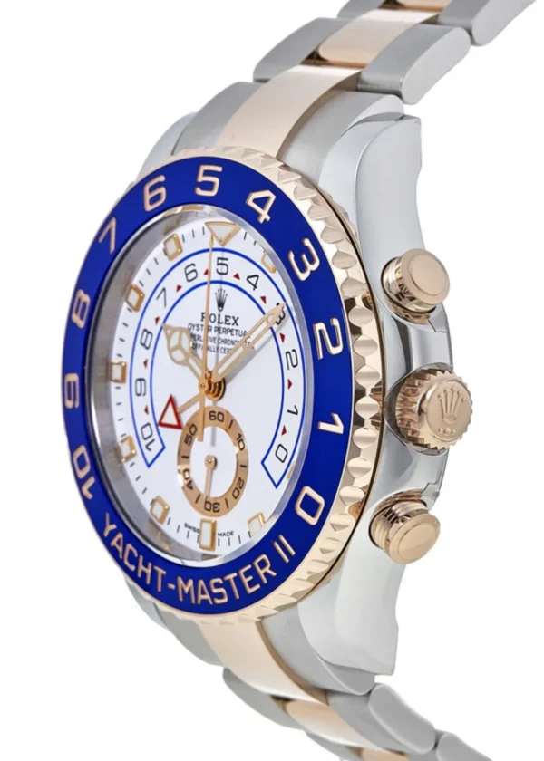 Rolex Yacht-Master II White Dial Steel and 18k Everose Gold Men's Watch M116681-0002 - Replica - Image 4