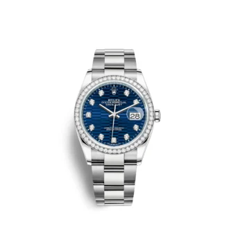 Rolex Datejust 36mm, Oystersteel and 18k White Gold, Ref# 126284rbr-0050 Watch - Replica