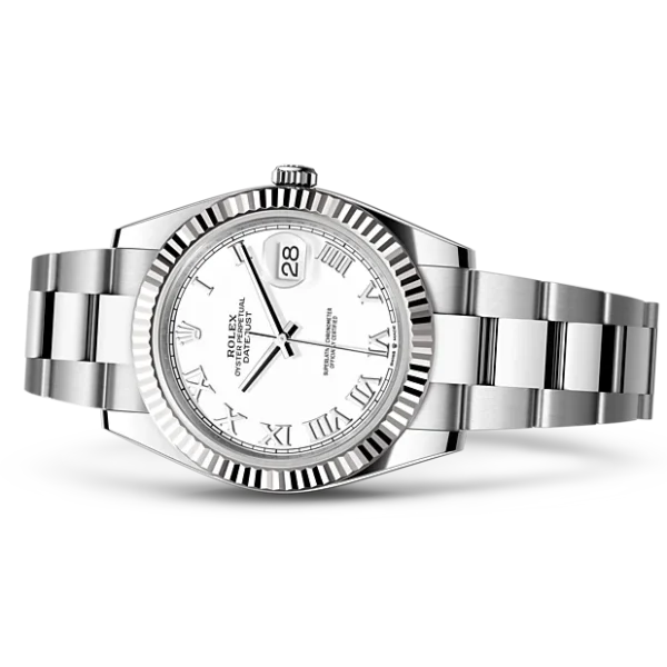Rolex Datejust M126334-0023 Oyster, 41 mm, Oystersteel and white gold Watch - Replica - Image 6