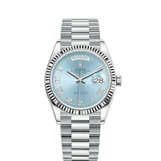 President 128236 Platinum Ice Blue Roman Dial 2022 - Replica