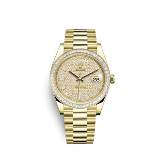 Rolex Day-Date 40mm 228398TBR-0036 Diamond Paved Dial President Watch - Replica
