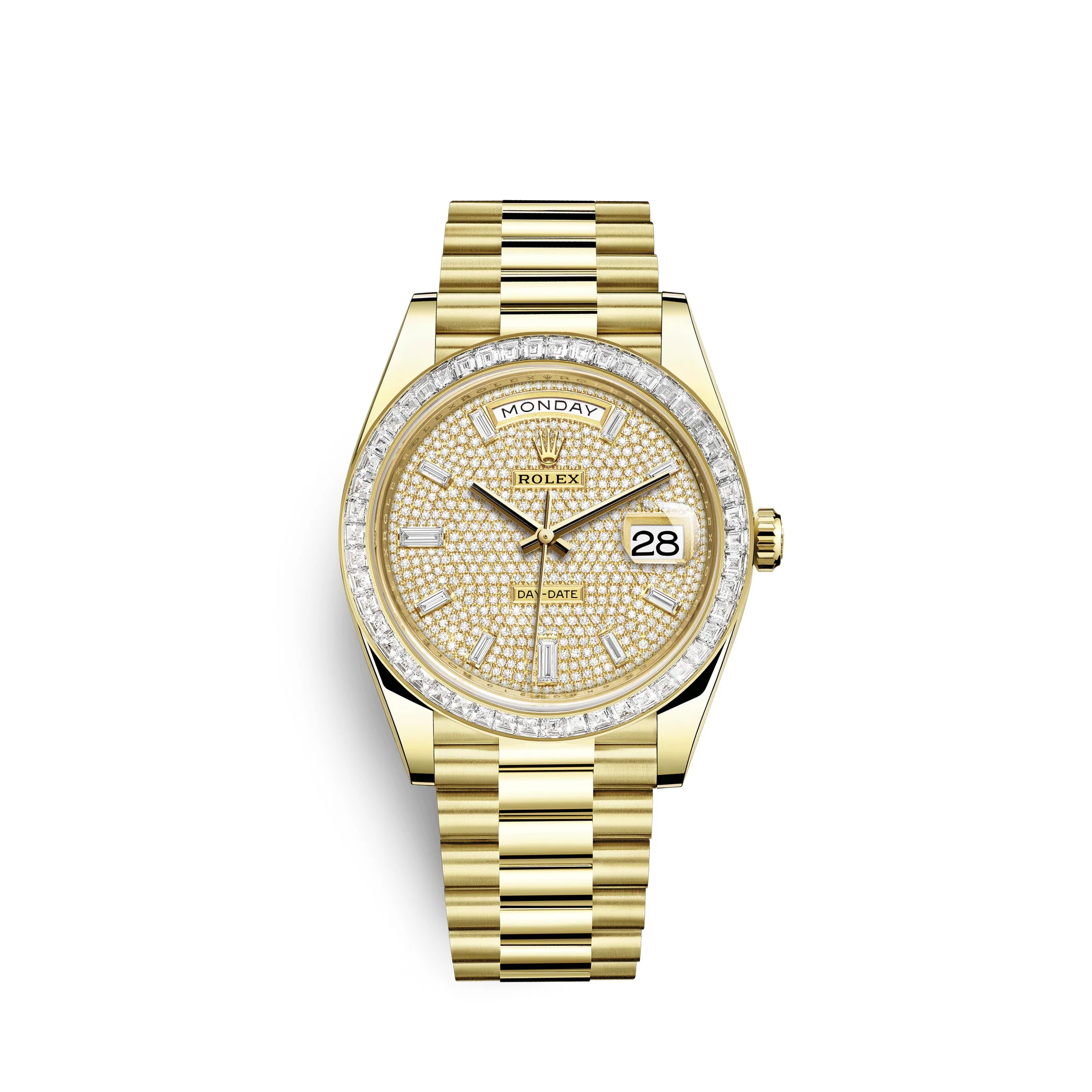 Rolex Day-Date 40mm 228398TBR-0036 Diamond Paved Dial President Watch - Replica