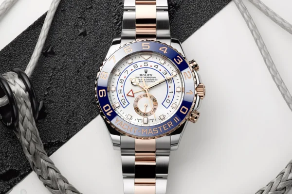 Rolex Yacht-Master II, Stainless Steel and 18k Everose Gold, 44mm, Ref# 116681-0002 Watch - Replica - Image 5