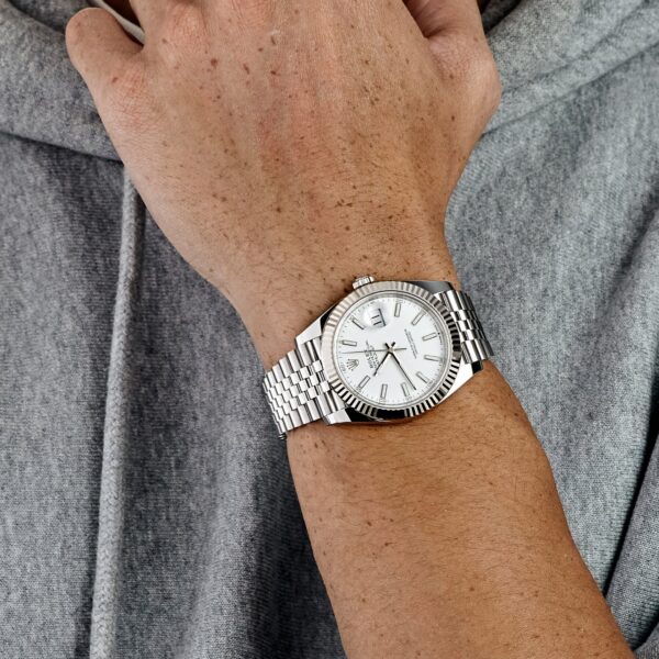 Pre-owned Rolex Datejust Automatic Chronometer Silver Dial Ladies Watch - Replica - Image 2