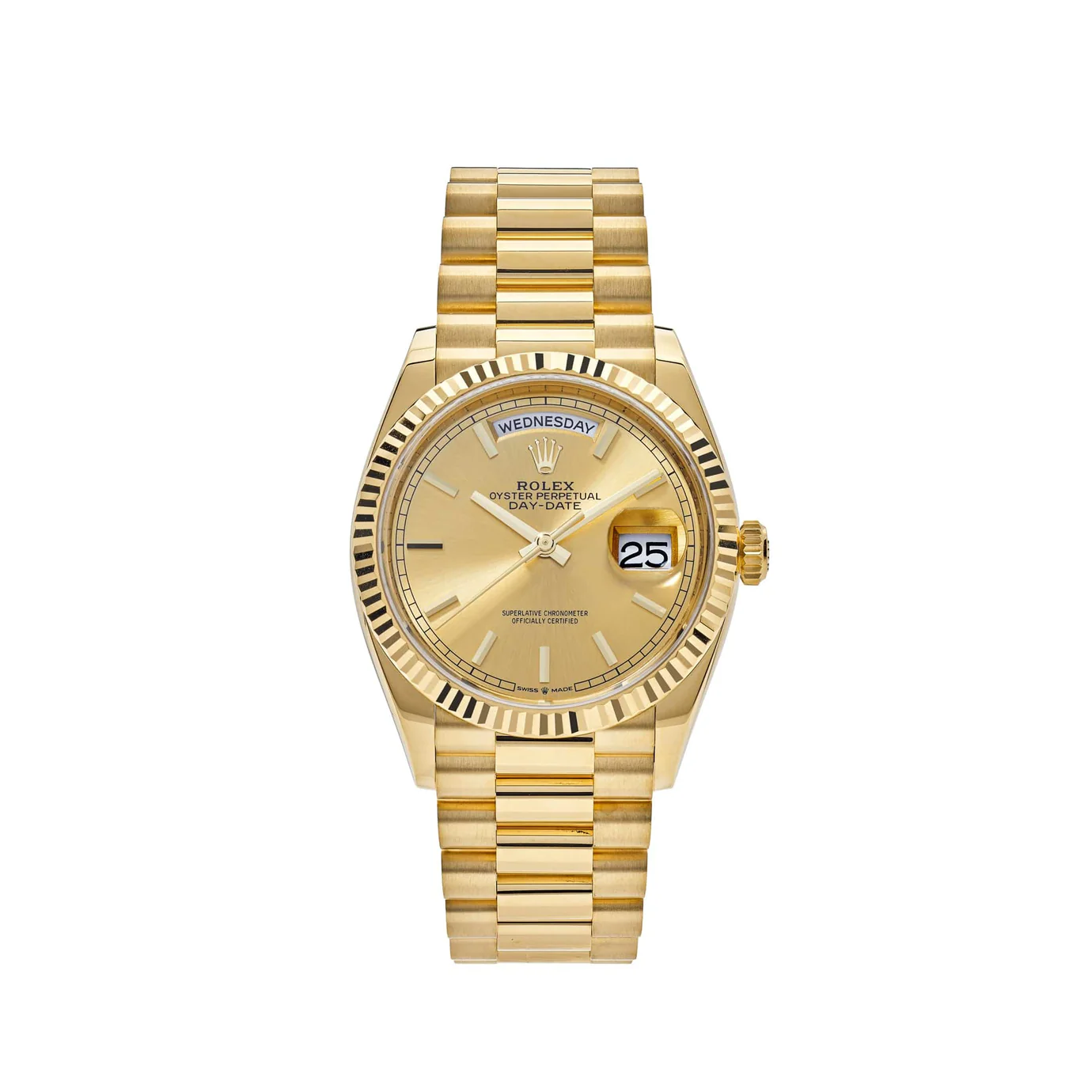 Rolex Day-Date 40 Champagne Dial 18K Yellow Gold President Automatic Men’s Watch 228238CSP - Replica