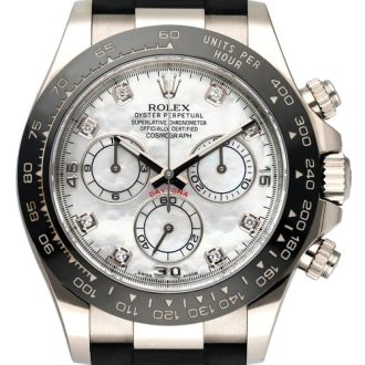 Rolex Daytona 116519 MOP Diamond Dial Mens Watch Box Papers - Replica
