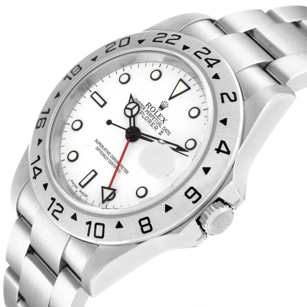 Pre-owned Rolex Explorer II GMT White Dial Men's Watch - Replica - Image 2