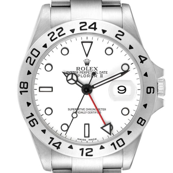 Pre-owned Rolex Explorer II GMT White Dial Men's Watch - Replica - Image 3