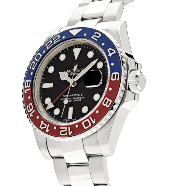 Rolex 116719 GMT-Master II 18K White Gold Pepsi Ceramic Bezel Men’s Watch - Replica - Image 4