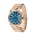 Rolex Sky-Dweller Blue Dial Rose Gold Men’s Watch - Replica