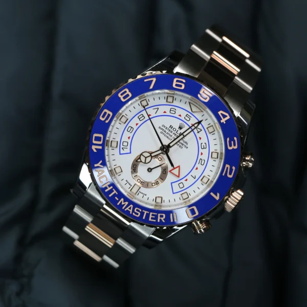 Rolex Yacht-Master II, Stainless Steel and 18k Everose Gold, 44mm, Ref# 116681-0002 Watch - Replica - Image 2