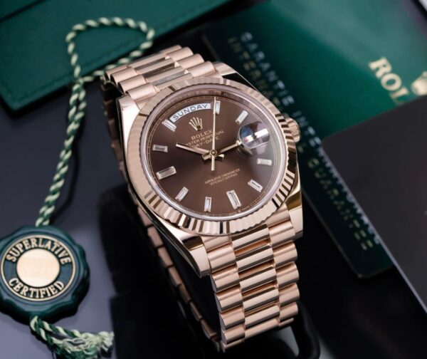 Rolex Day-Date 40 18 ct Everose gold Ref# 228235-0003 Watch - Replica - Image 4