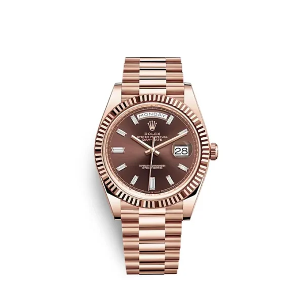 Rolex Day-Date 40 18 ct Everose gold Ref# 228235-0003 Watch - Replica