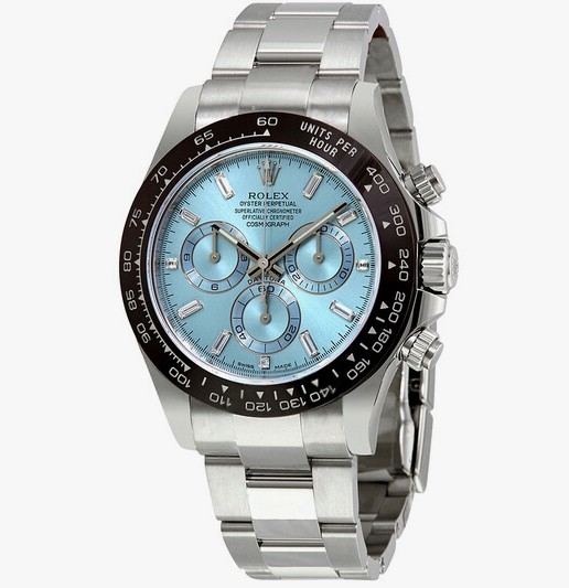 Rolex Oyster Perpetual Cosmograph Daytona Ice Blue Dial Automatic Men's Chronograph  Ref 116506- Replica