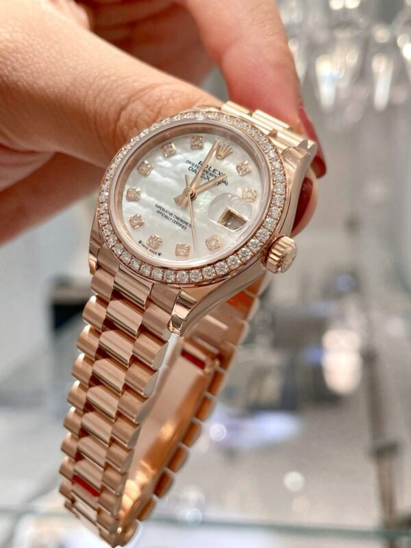 Rolex Lady-Datejust 279135RBR-0010 Everose Gold - Replica - Image 3