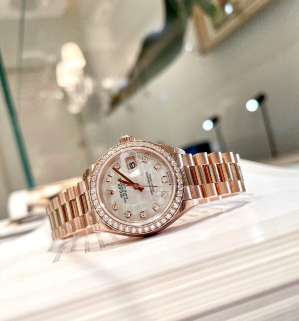Rolex Lady-Datejust 279135RBR-0010 Everose Gold - Replica - Image 5