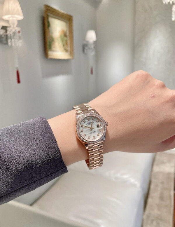 Rolex Lady-Datejust 279135RBR-0010 Everose Gold - Replica - Image 6